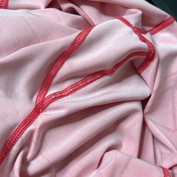 Oiselle KC Knicker Capri Legging Crop Pant punch koolhaus Pink Geometric Sz 10 - Picture 12 of 14